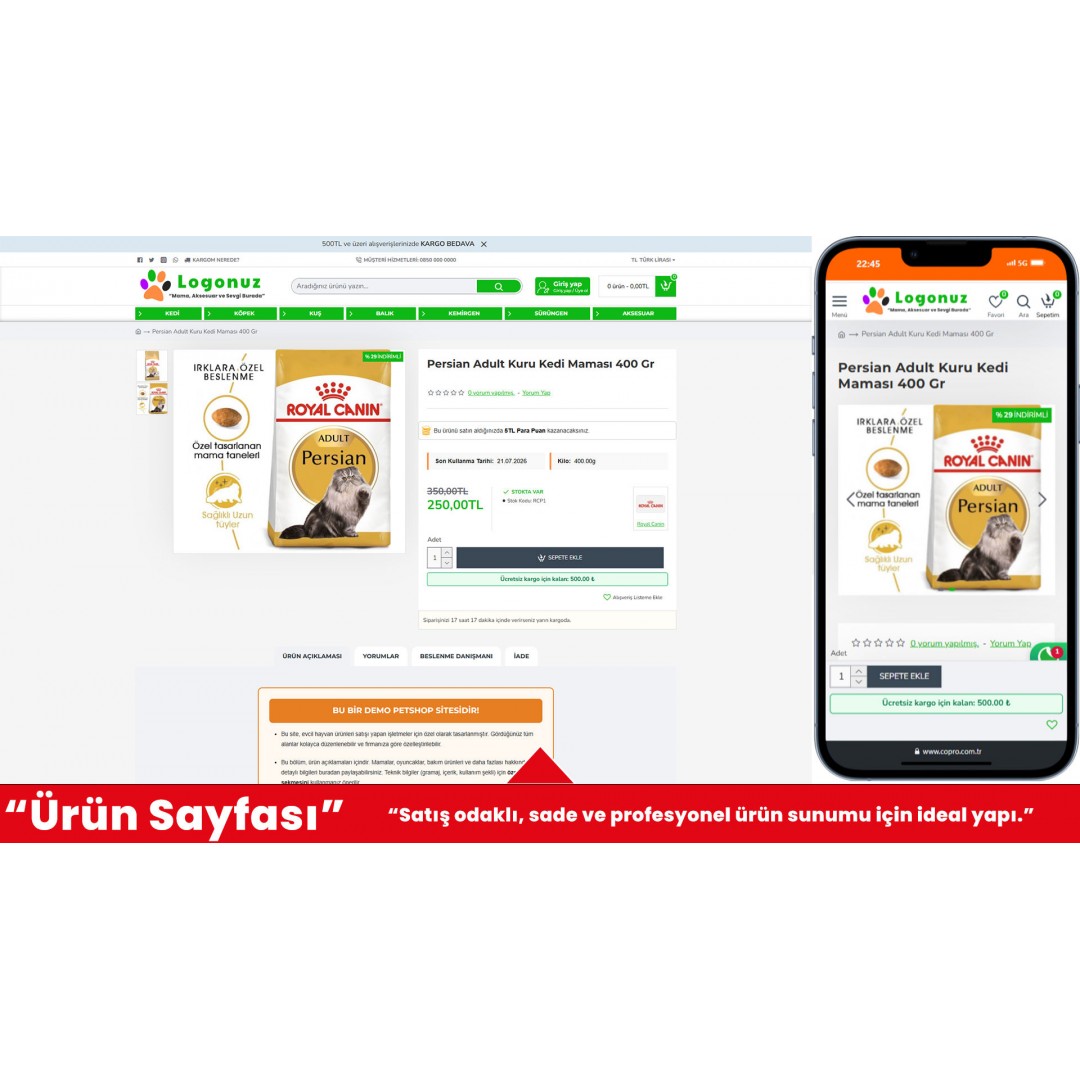 PetShop E-Ticaret Web Sitesi PetShop E-Ticaret Web Sitesi