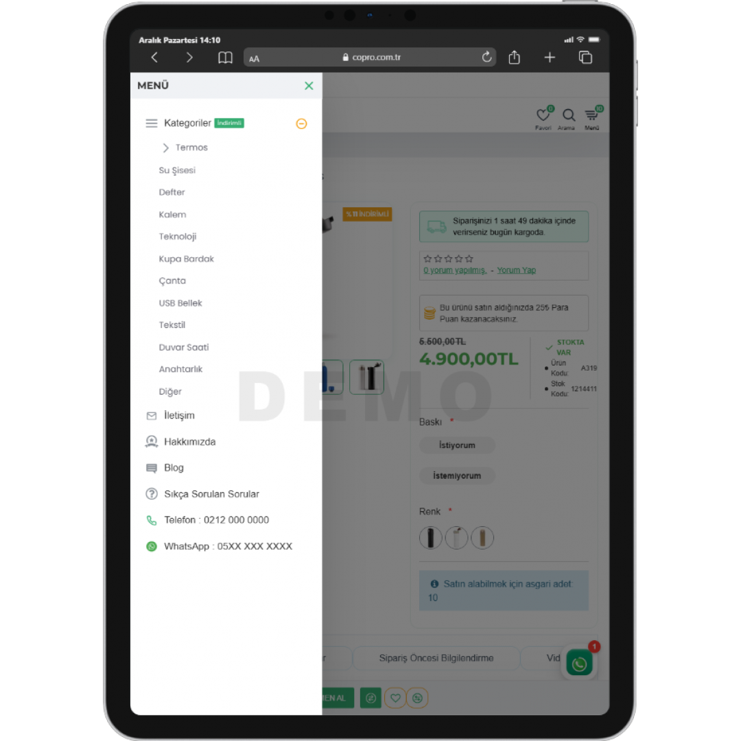 Promosyon Ürünler E-Ticaret Sitesi