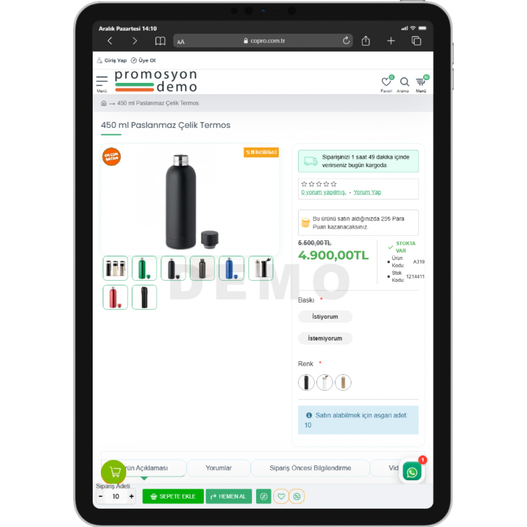 Promosyon Ürünler E-Ticaret Sitesi