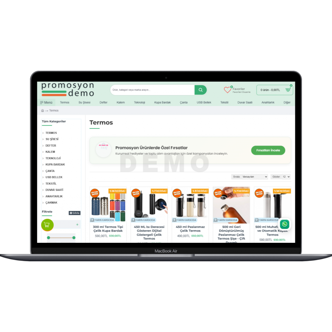 Promosyon Ürünler E-Ticaret Sitesi