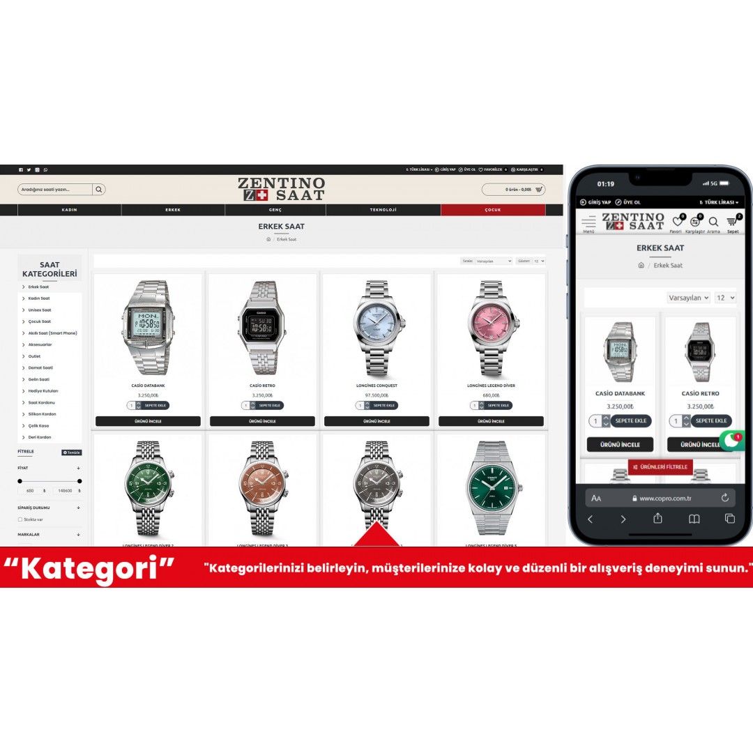 Saatçi E-Ticaret Web Sitesi Saatçi E-Ticaret Web Sitesi