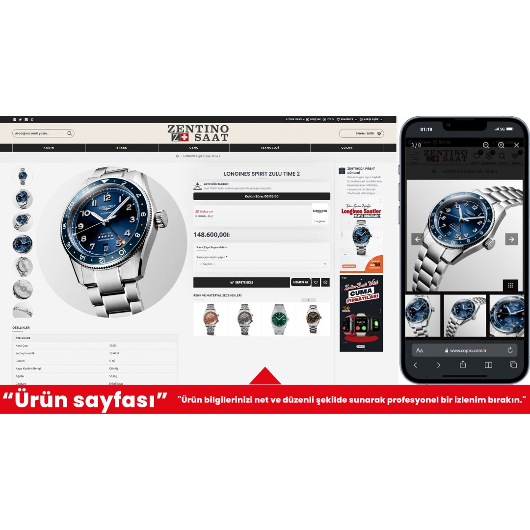 Saatçi E-Ticaret Web Sitesi Saatçi E-Ticaret Web Sitesi