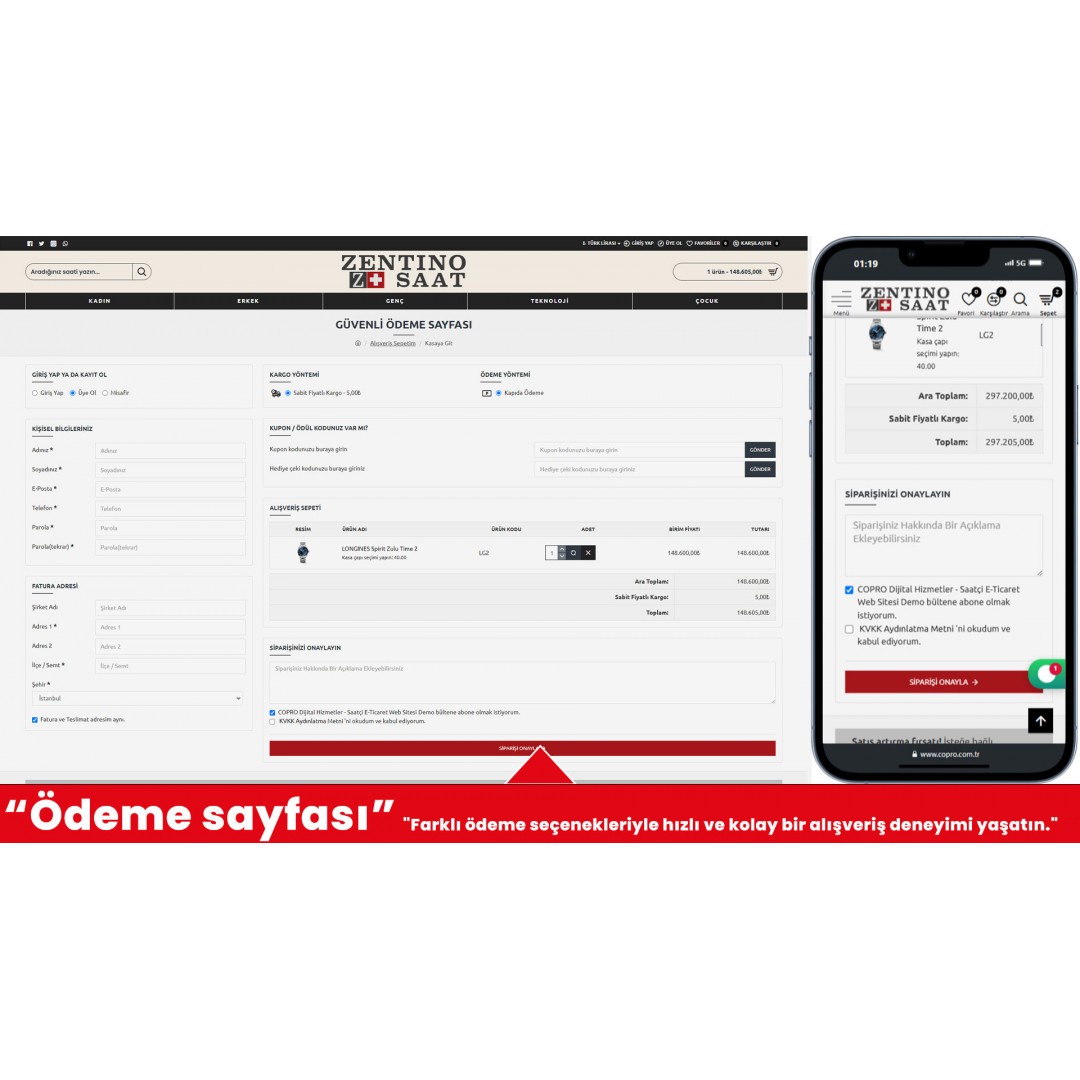 Saatçi E-Ticaret Web Sitesi Saatçi E-Ticaret Web Sitesi