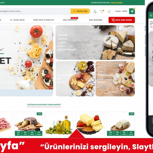 Şarküteri ve Yöresel Ürünler Web Sitesi Şarküteri ve Yöresel Ürünler Web Sitesi
