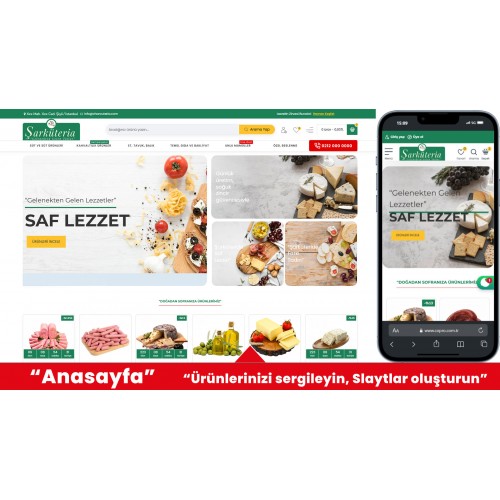 Şarküteri ve Yöresel Ürünler Web Sitesi Şarküteri ve Yöresel Ürünler Web Sitesi
