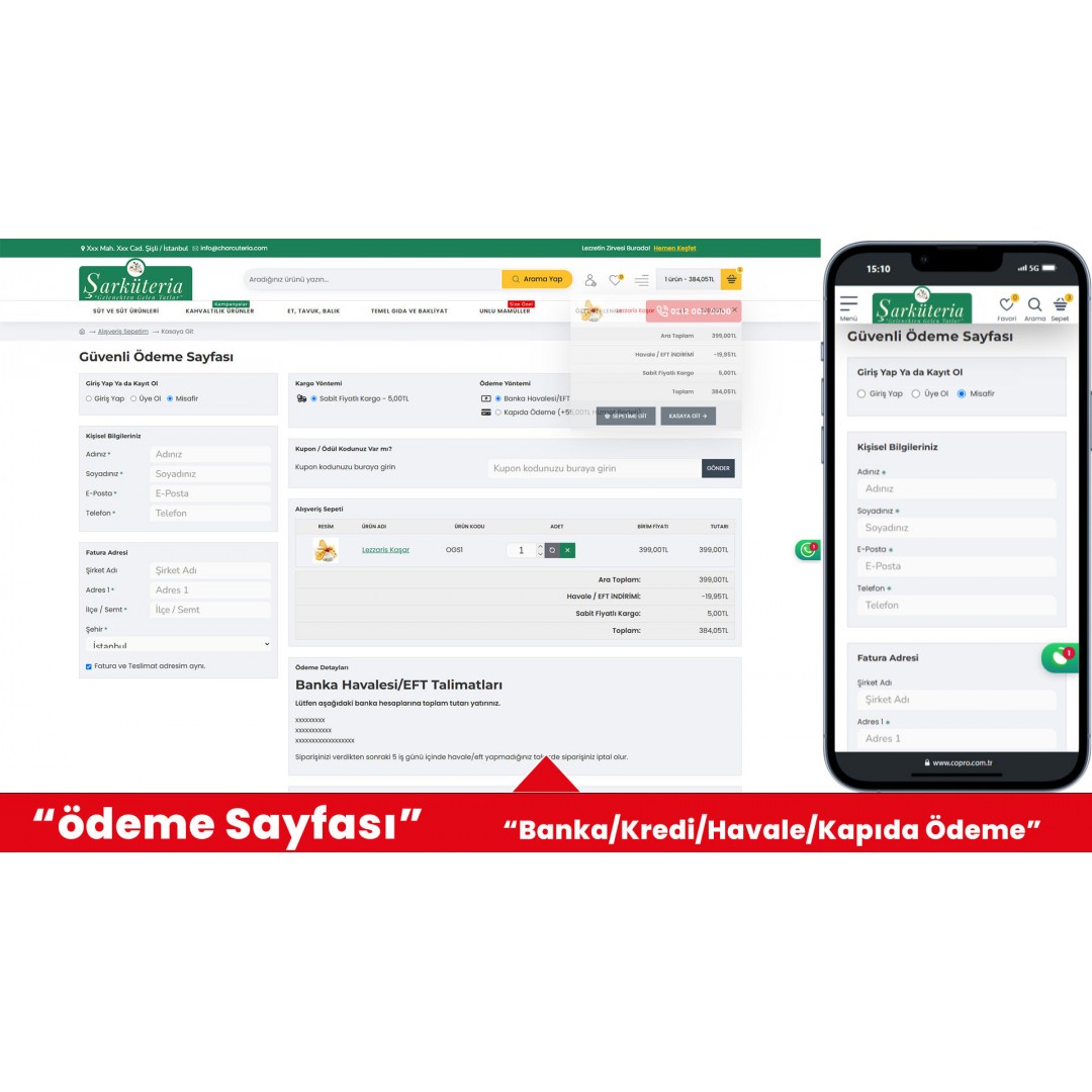 Şarküteri ve Yöresel Ürünler Web Sitesi Şarküteri ve Yöresel Ürünler Web Sitesi