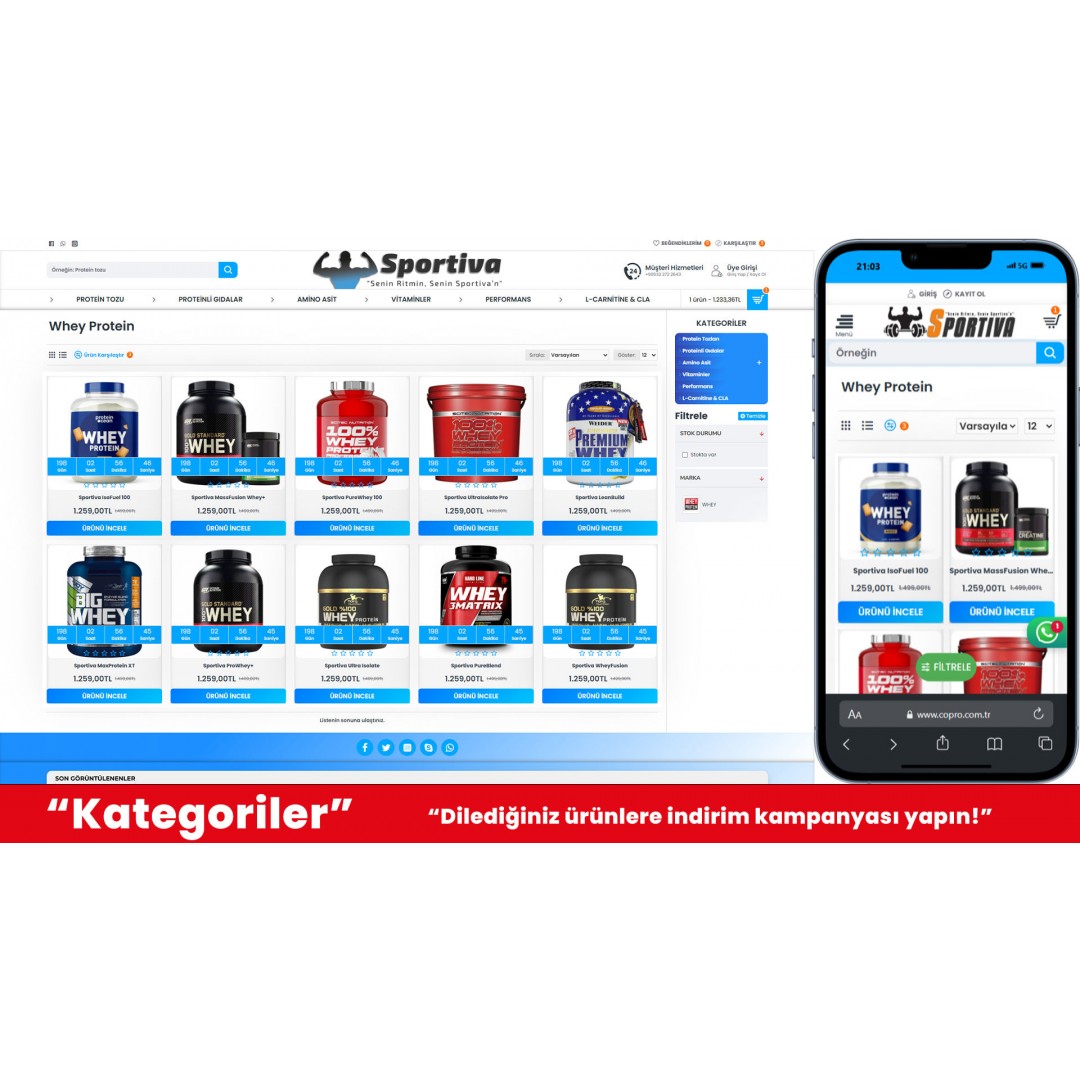 Spor Ürünleri E-Ticaret Web Sitesi