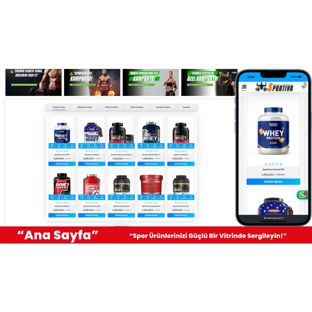 Spor Ürünleri E-Ticaret Web Sitesi