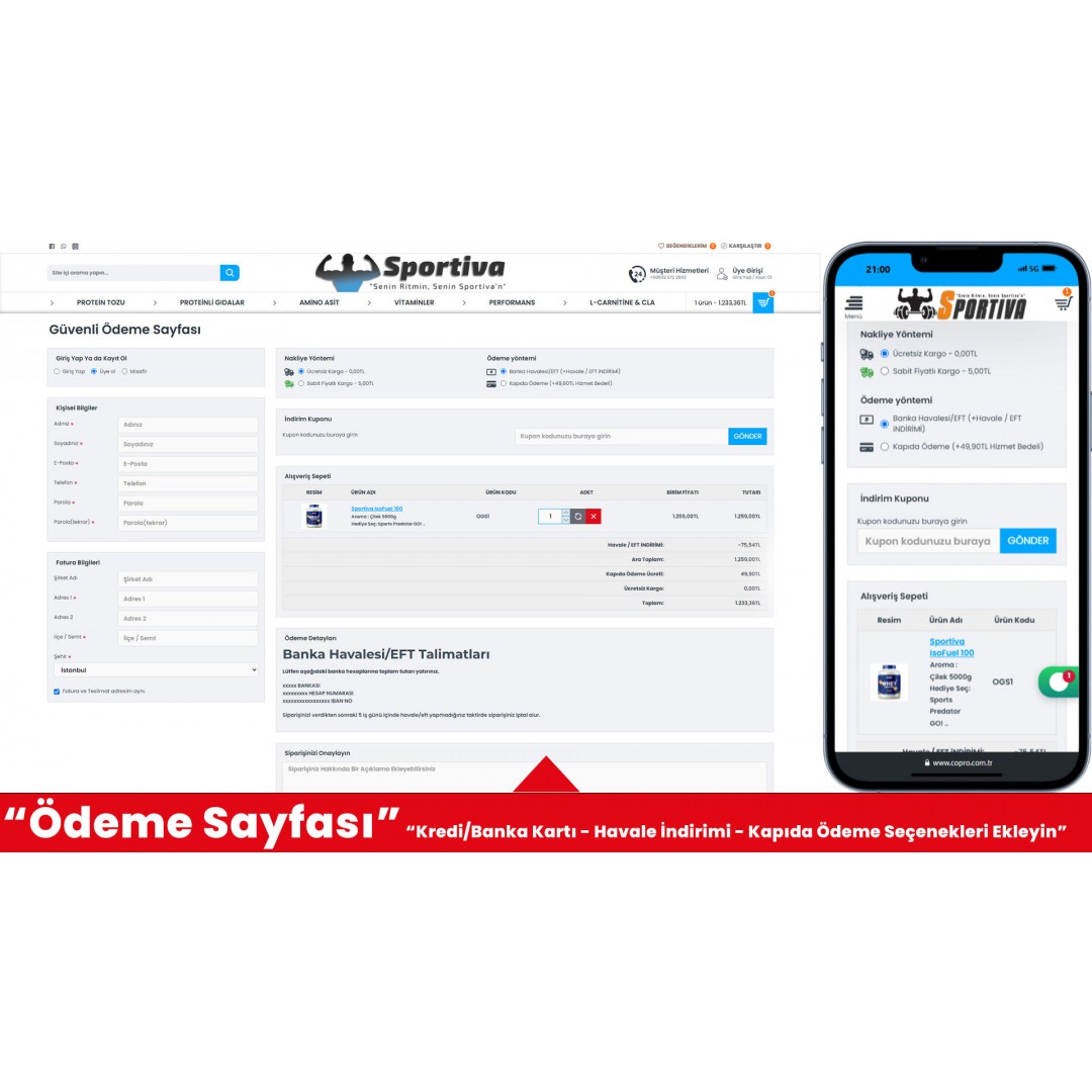 Spor Ürünleri E-Ticaret Web Sitesi