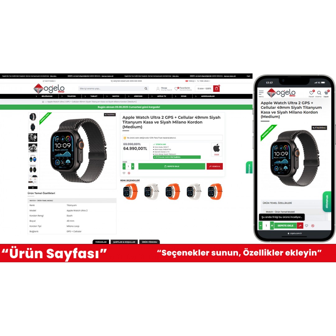 Teknoloji Ürünleri E-Ticaret Sitesi