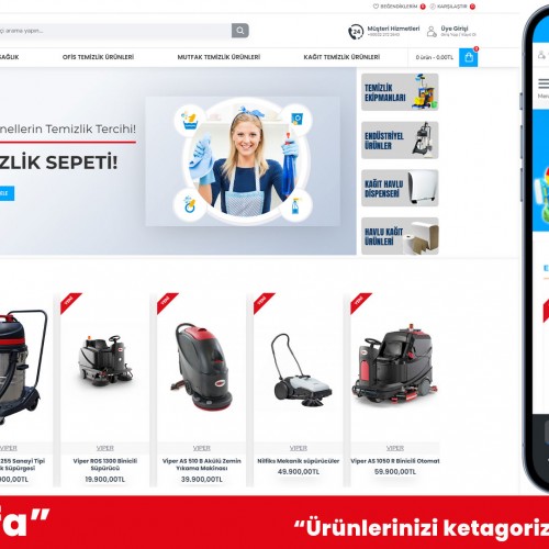 Temizlik Ürünleri E-Ticaret Web Sitesi Temizlik Ürünleri E-Ticaret Web Sitesi