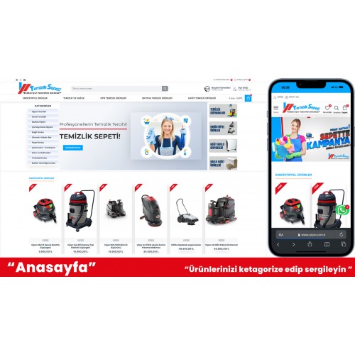 Temizlik Ürünleri E-Ticaret Web Sitesi Temizlik Ürünleri E-Ticaret Web Sitesi