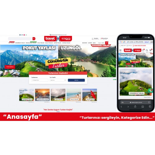 Turizm Acente E-Ticaret Web Sitesi Turizm Acente E-Ticaret Web Sitesi